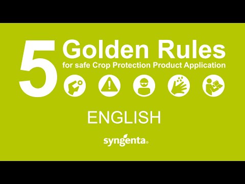 Syngenta's 5 Golden Rules - English
