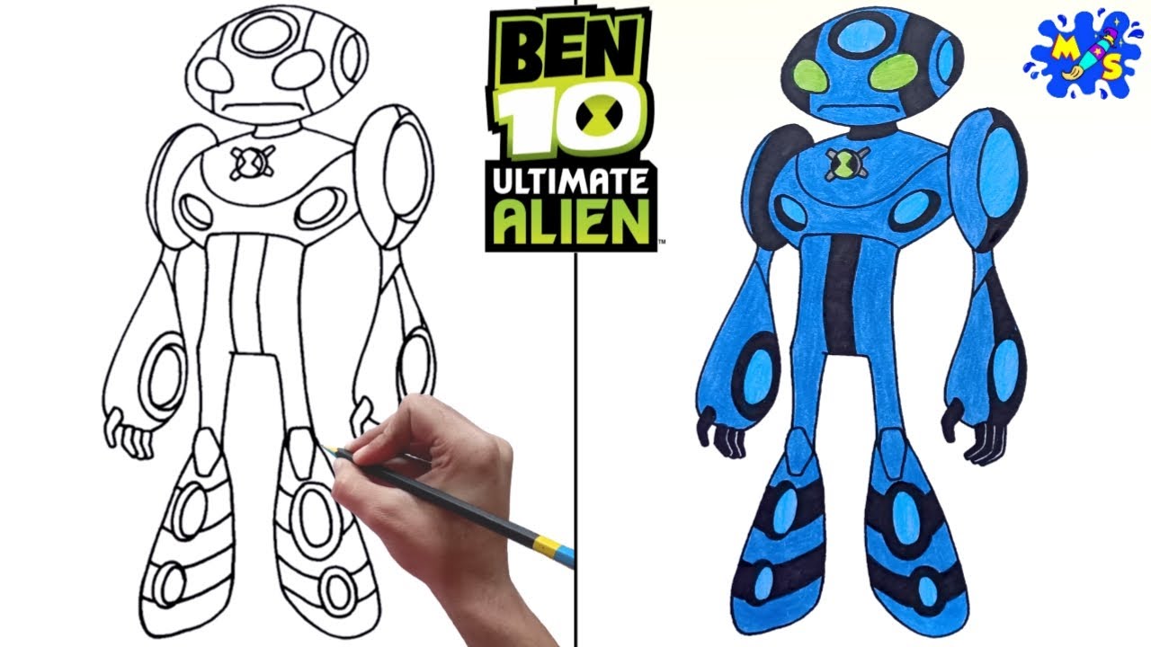 How to Draw Ultimate Echo Echo Easy Step by Step || Ben 10 Ultimate Alien