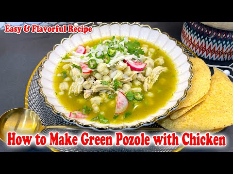 How to Make Green Pozole with Chicken 🍲🌿 | Easy & Flavorful Recipe