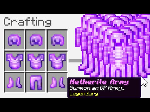 Minecraft UHC but you can craft a "Netherite Army"..