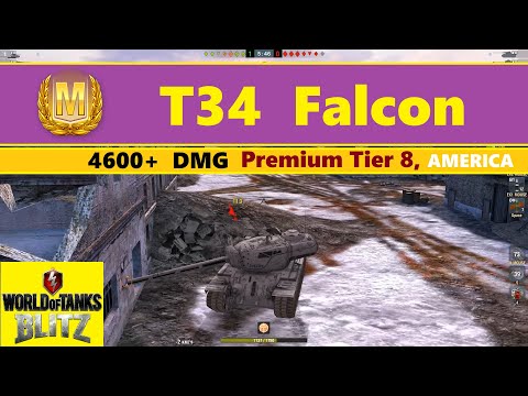 T34 Falcon - American premium heavy tank tier 8 - Ace Tanker (M) - World of Tanks Blitz