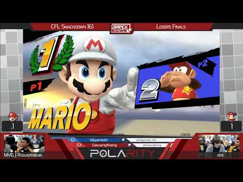 CFL Smackdown 161 WiiU - MVG | RoguePenguin (Mario) vs Dyr (Diddy Kong) - Losers Finals