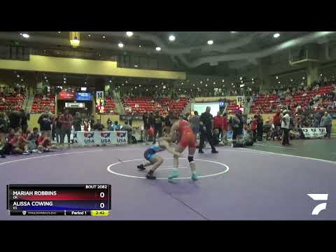 112 Lbs Champ. Round 1 - Mariah Robbins, OK Vs Alissa Cowing, KS 6cf2