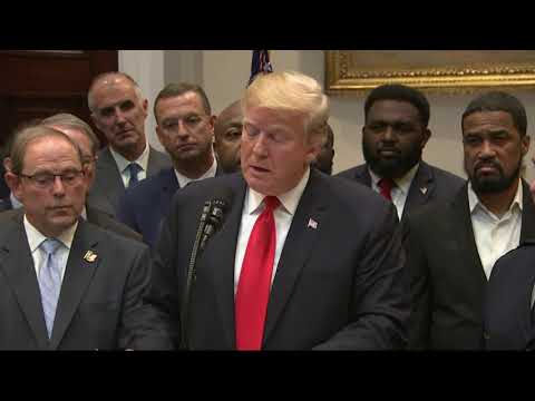 President Donald Trump hailed the first major rewrite of the nation's criminal justice sentencing laws in a generation. Lawmakers reached agreement this week on the bipartisan First Step Act, but it still needs to be voted on by Congress. (Nov. 14)