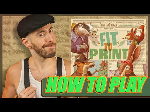 HOW TO PLAY: Fit to Print from Flatout Games!