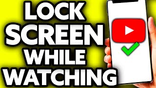 How To Lock Screen While Watching Youtube on IPad
