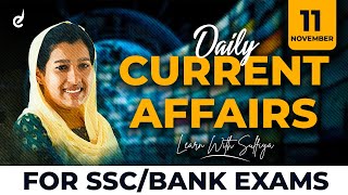 11 November Daily current Affairs, Discussion Session | For SSC & Bank Exam Coaching | Veranda Race