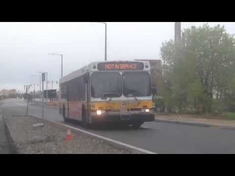 MBTA buses in the Charlestown Divison Area
