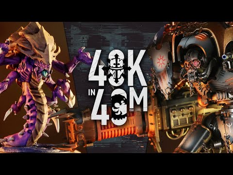 Can Chaos Knights Crush the Tyranids? Warhammer 40k in 40m ISH