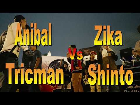 Zika vs Anibal vs Shinto vs Tricman - Batalla de Exhibición