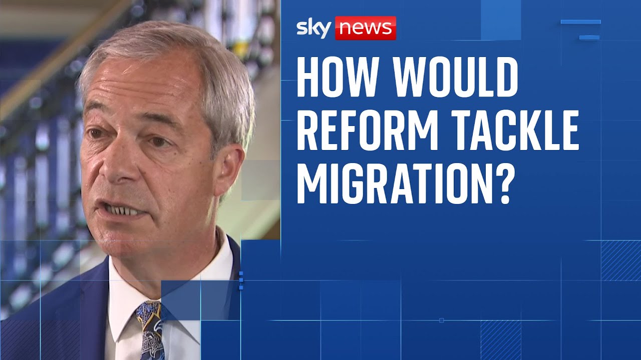 Nigel Farage says he would allow essential migration but numbers would be capped