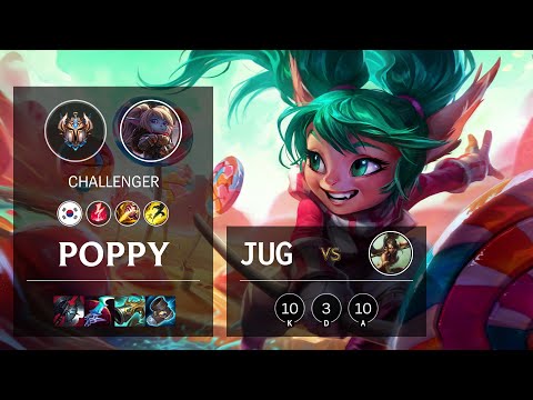 Poppy Jungle vs Nidalee - KR Challenger Patch 10.24