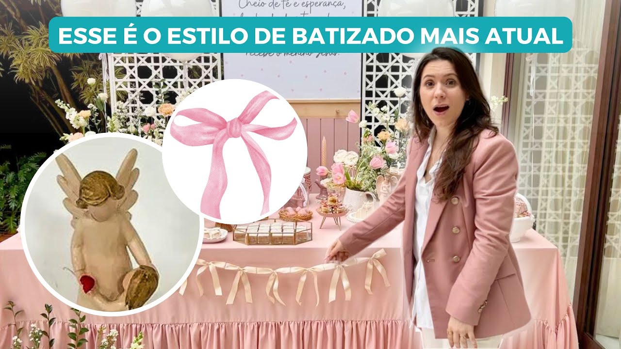 DECORAÇÃO DE UM BATIZADO COM ESTILO DO MOMENTO | Mania de Fita