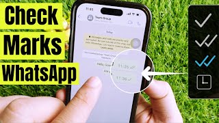 Whatsapp Check Marks ✔  2(✔) - One or Double-Check (Personal & Group Chats)