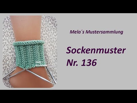 Sock pattern no. 136 - knitting pattern (false patent) in rounds / Socks knitting pattern