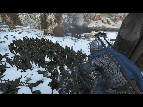 100 Linebreaker vs. 850 Battanian Volunteer | Mount & Blade Bannerlord : Castle Defense With 100 Men