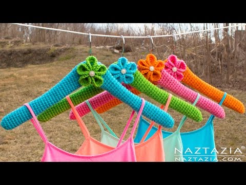 crochet plastic hanger covers patterns