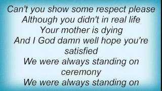 Lou Reed - Standing On Ceremony Lyrics