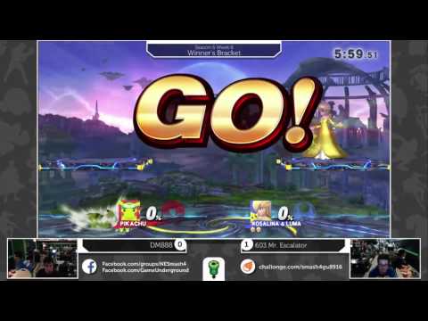 S4@GU 8-9 (Winner's Bracket): DM888 (Pikachu) vs 603 Mr. Escalator (Rosalina)