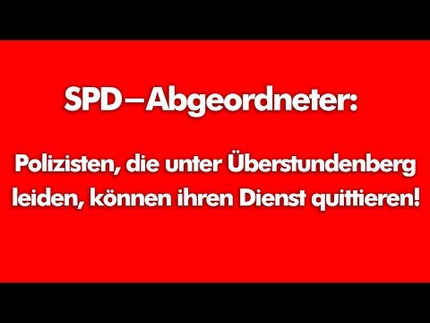 SPD-Abgeordneter verhöhnt Polizisten!