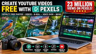 How to Create YouTube Videos Using FREE Pexels Photos & Videos | Complete Beginner Guide #pexels