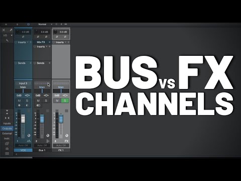 Bus vs Fx Channels in #StudioOne