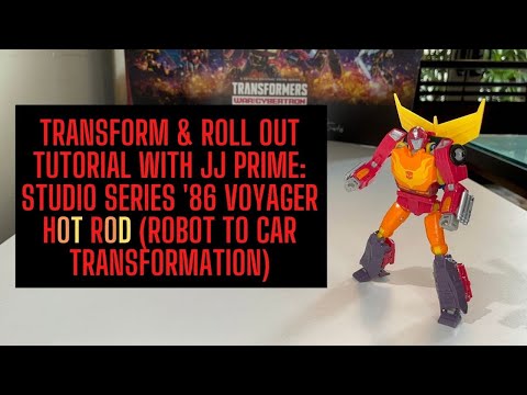 Transform & Roll Out TUTORIAL With JJ Prime: Studio Series '86 Voyager HOT ROD (Robot To Alt)!