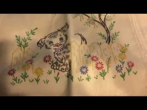 Garage Sale Haul #7 HUGE Amount of Vintage Linens