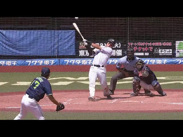 【ファーム】ルーキーのバットが止まらない!! マリーンズ・安田 2点タイムリーで今日4打点!! 2018/7/20 M-S(ファーム)