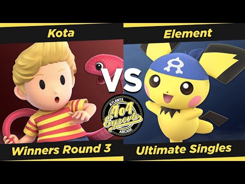 SSBU - 4o4 Smash Monthly 3 - Kota (Lucas) vs VA| Element (Pichu) - Winners Round 3