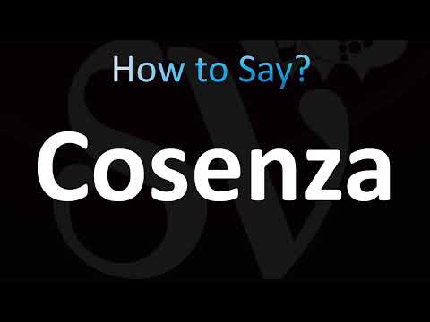 How to Pronounce ''Cosenza'' Correctly! (Italy)