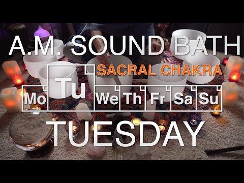432Hz - Morning Sound Bath - Tuesday - Sacral Chakra (Svadhisthana) - (4K, No Talking)