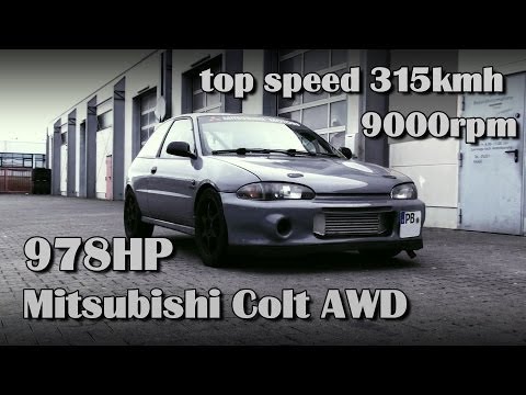 Quickest Mitsubishi Colt AWD in germany 978HP & 871Nm
