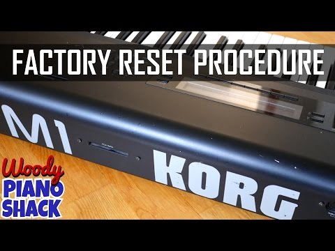 Korg M1 reset | Restore factory sounds
