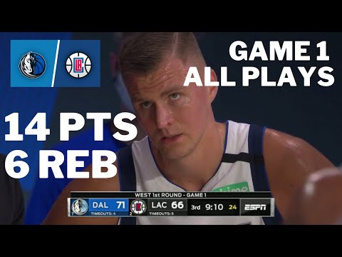 Kristaps Porzingis vs. Clippers: 14 pts, 6 reb ALL PLAYS 2019/2020 Play Offs Game 1 [17.08.20.]