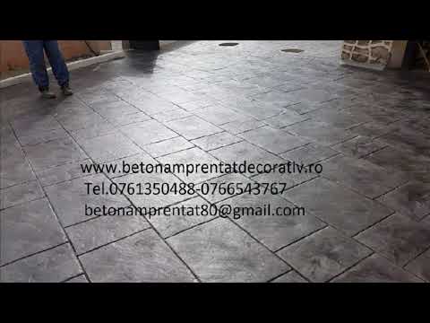 Beton Amprentat Hertioana de Jos -  Bacău  Tel.0761350488 -0766543767