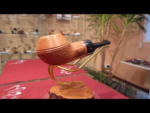 Brand new briar pipe PARONELLI calabash reverse rusticated natural -  eBay item number: 182646450742