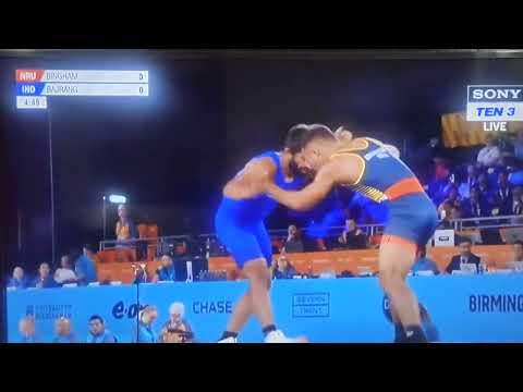 BAJRANG PUNIA Men's Freestyle 65kg 1/8 Final Vs: Lowe Bingham #commonwealthgames2022#wrestling#gold