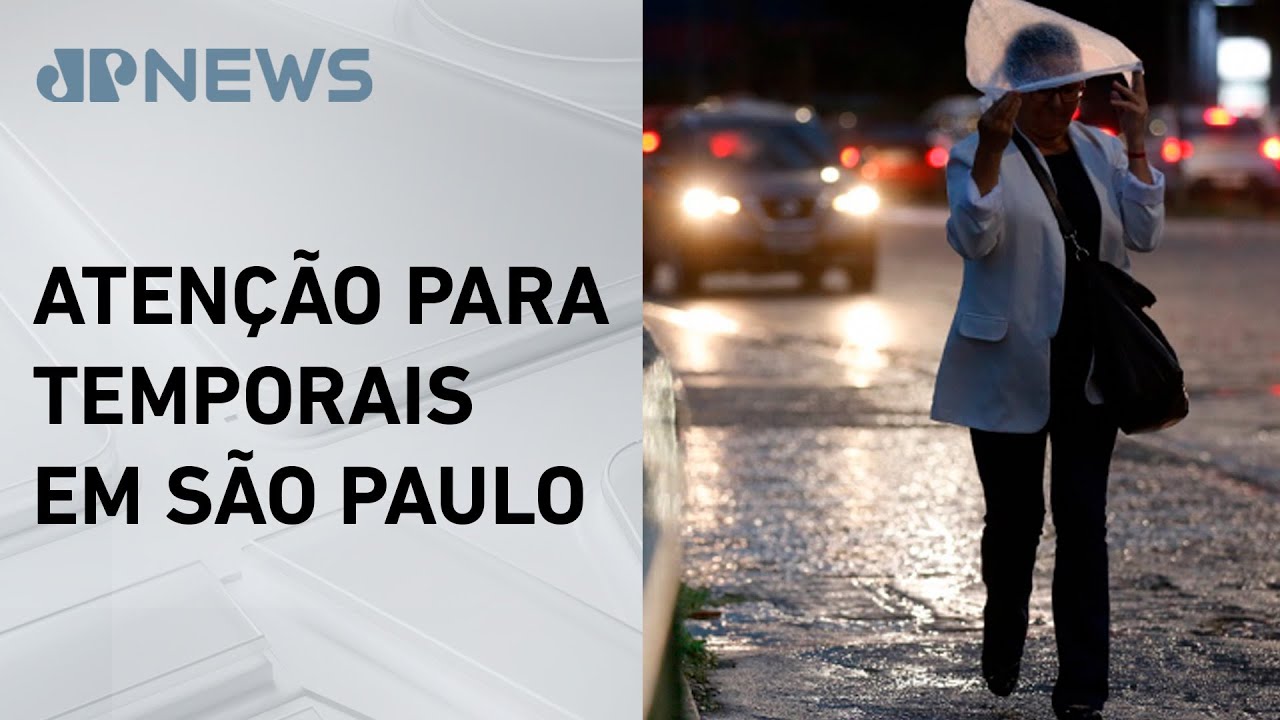 Inmet emite alerta de perigo para chuvas intensas em SP