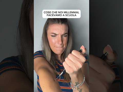 COSE CHE NOI MILLENNIAL FACEVAMO A SCUOLA #millennial #millennialascuola #nillennialvsgenz #humor