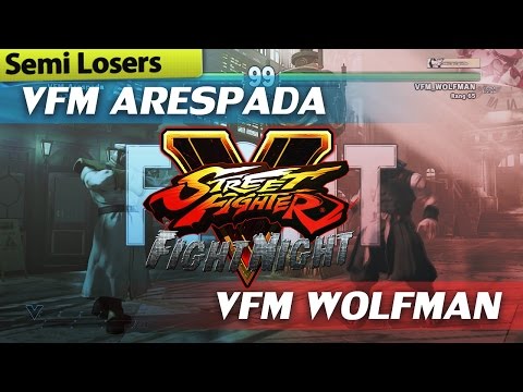 【Semi Losers】VFM Wolfman (Rashid) vs VFM Arespada (M. Bison) - Street Fighter V Fight Night