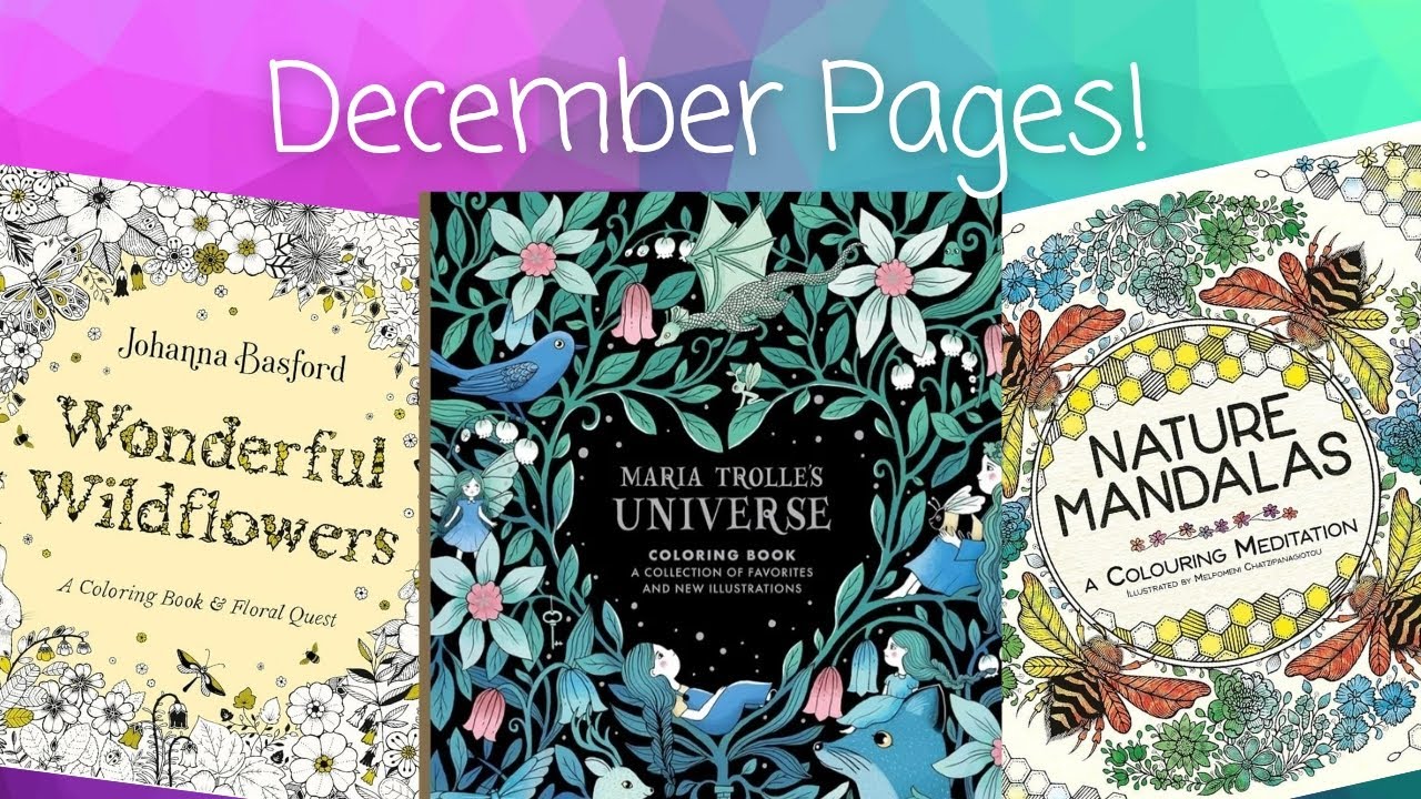 Completed Adult Coloring Pages for December 2025!