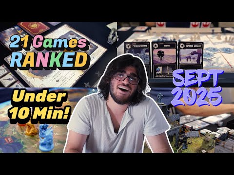 21 Board Games Reviewed in Under 10 Minutes | All September 2025 Board Games Ranked