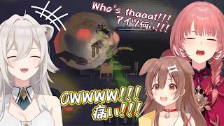 Korone and Lui's screams FUEL Botan's laughs【Hololive】
