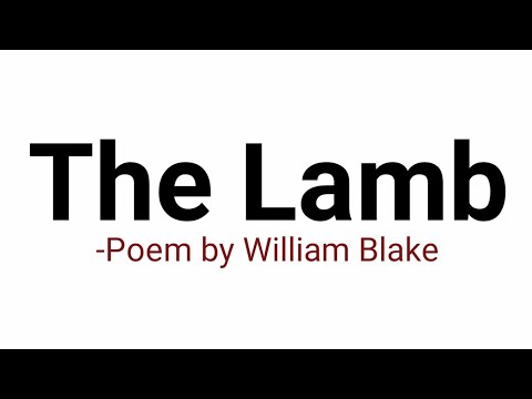 The Lamb : Poem by William Blake in Hindi summary Explanation and full analysis