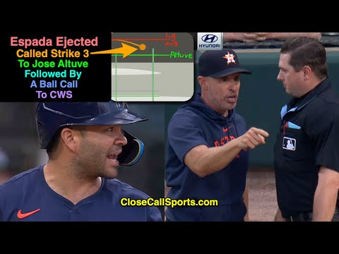 E87 - Strike 3 to Jose Altuve Riles Joe Espada, Ejected by Derek Thomas Over Later Ball Call to CWS