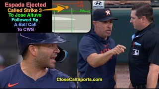 E87 - Strike 3 to Jose Altuve Riles Joe Espada, Ejected by Derek Thomas Over Later Ball Call to CWS