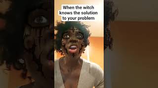 when the witch knows the solution to your problem.. 😄 #viral #funny #shortsviral #shorts 