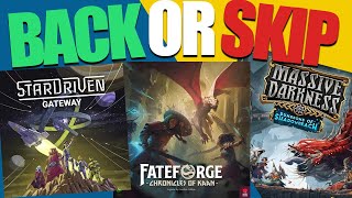 Crowdfunding Roundup Back or Skip \\ Earth Under Siege, Massive Darkness, Aventuria and More!
