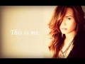 Demi Lovato - This is me (acoustic) lyrics 